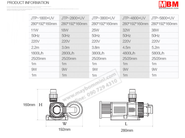 thong-so-ky-thuat-may-bom-chim-jtp-220v