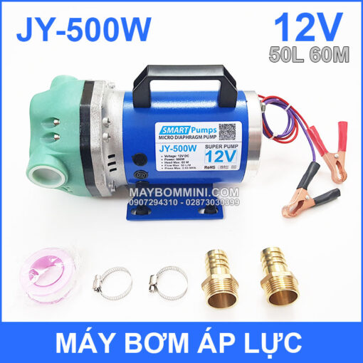 May Bom Ap Luc JY 500W 12V 50L