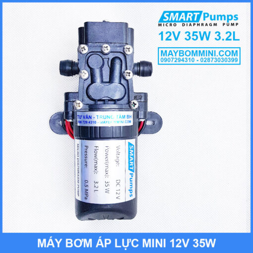 May Bom Ap Luc Mini 12V 35W Khong Cong Tac Smartpumps