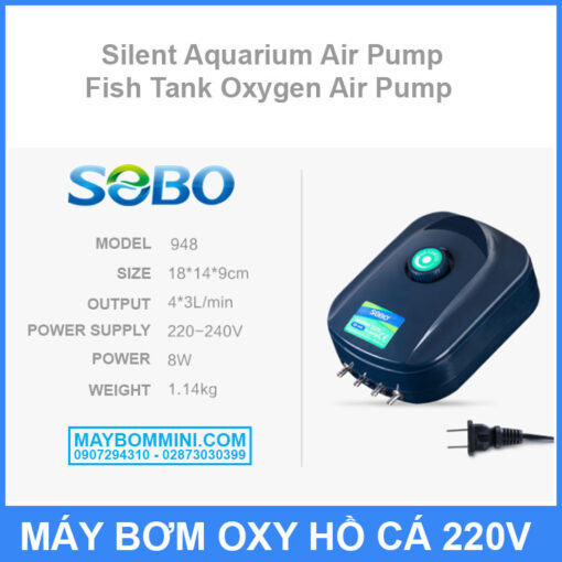 SOBO SB 948 May Bom Oxy Gia Re Chinh Hang Cao Cap