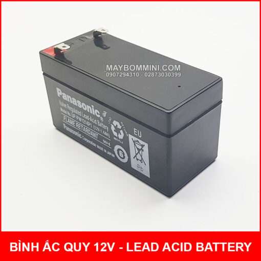 Binh Ac Quy Kho Panasonic 12V Mini 1400mah