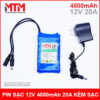 Pin 12v 4800mah 20a Kem Sac Chinh Hang Gia Re