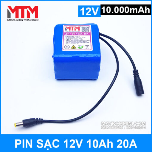 Pin Sac 12v 10000mah 20A Gia Tot Chat Luong