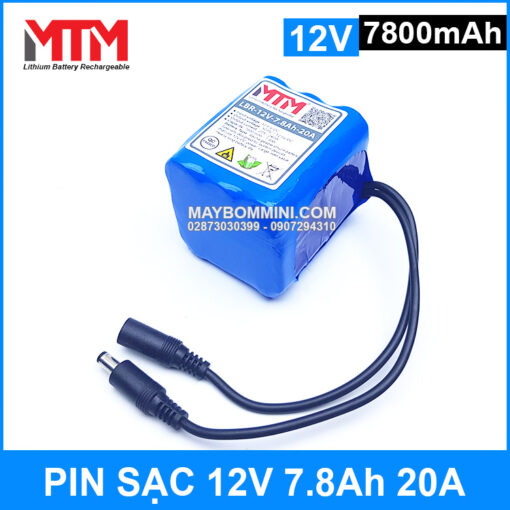 Pin Sac 12v 7800mah 20A Gia Tot Chat Luong