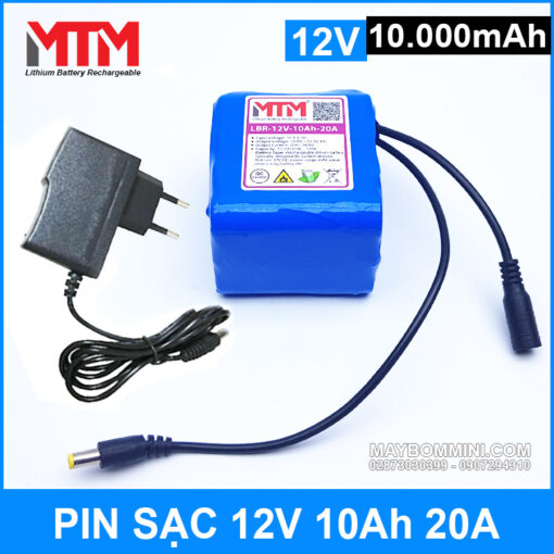 Pin Sac 12v 10000mah Kem Sac Chinh Hang