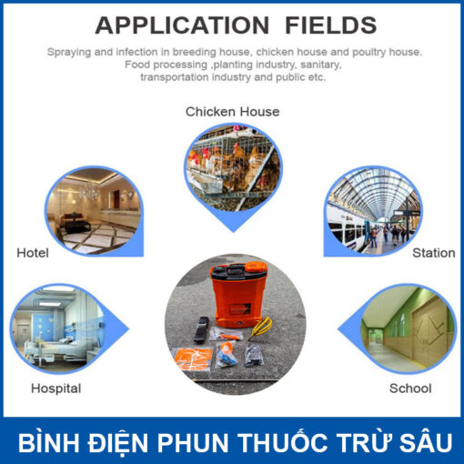 Ung Dung Binh Phun Thuoc Deo Vai Bang Dien Mitsuyama 12L