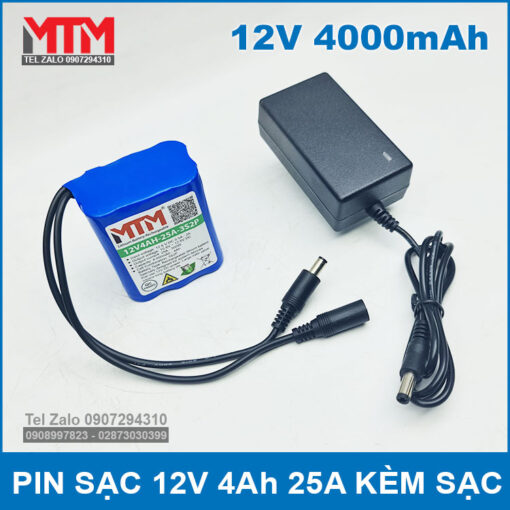 Pin 12v 4ah Kem Sac Thong Minh