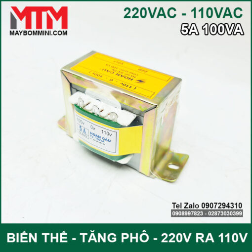 Bien The Doi Dien Chinh Hang Gia Re 220v Xuong 110V 5A