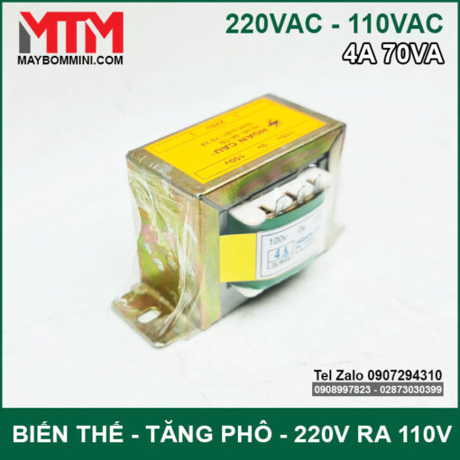 Cuc Ha The Doi Dien 220v Xuong 110v 4A