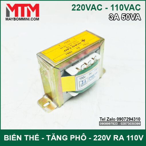 Doi Dien 220v Ra 110v 3A 50VA