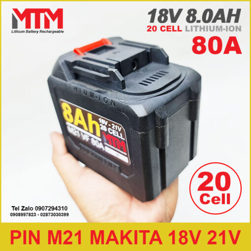 Pin Dung Lon Lon Chan Makita M21 8Ah