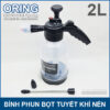 Binh Phun Bot Tuyet Rua Xe Khi Nen Bom Tay Oring Foam Spray