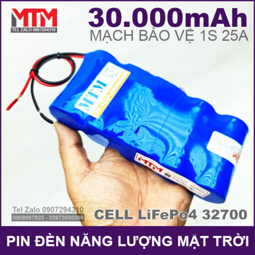 Pin Den Nang Luong 30ah Chinh Hang