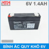 Binh Ac Quy 6V 1400mah Panasonic Chinh Hang