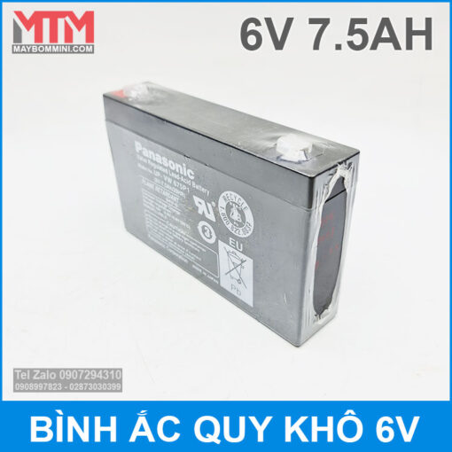 Binh Ac Quy Kho 6V 7 5Ah Panasonic