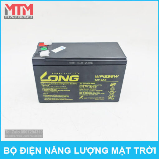 Binh Ac Quy Long 12V 9ah Bo Dien Nang Luong Mat Troi