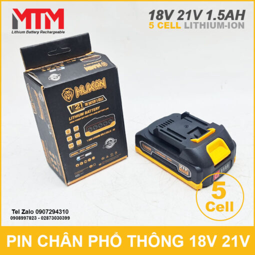 Pin Hukan 5 Cell 1500mah 5C 21V