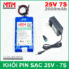 Pin Sac 25V 7S 65A 2600mah 7S1P Kem Sac