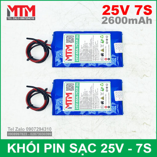 Gia Pin Sac 25V 7S 65A 2600mah 7S1P