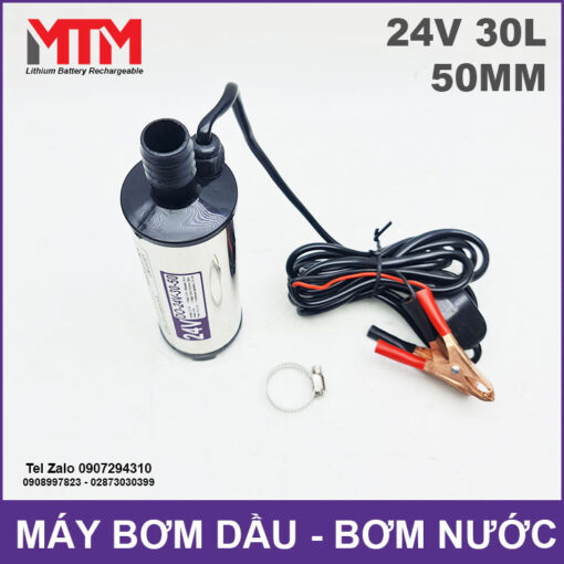 Gia May Bom Dau Bom Nuoc Chim 24V 100W 30L 50mm