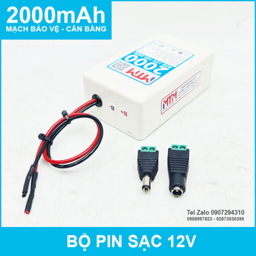 Pin Sac 12V 2000mah 10A MTM Khong Kem Sac