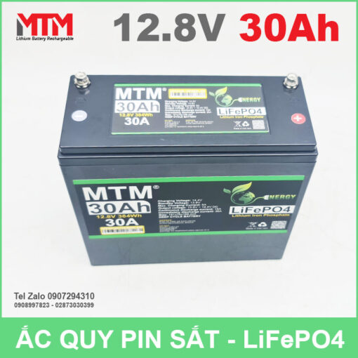 Binh Ac Quy Pin 12V 14Ah 30A Lifepo4 Gia Re