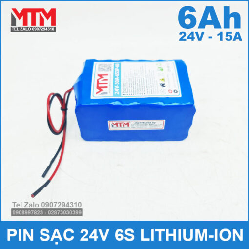 Dong Pin 24v 6Ah 15A 6S3P MTM