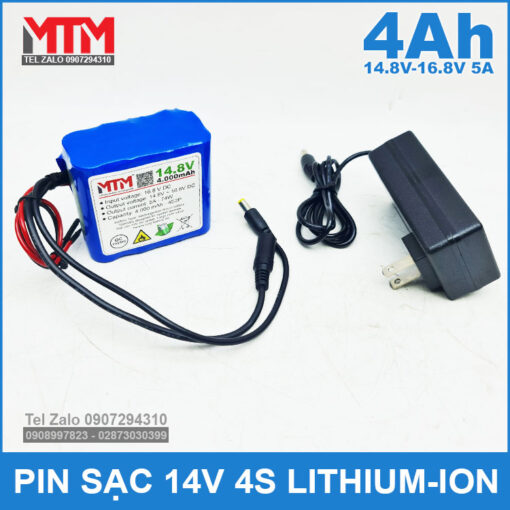 Gia Pin 14V 4000mah 5A 4S2P MTM