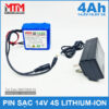 Khoi Pin 14V 4000mah 5A 4S2P MTM